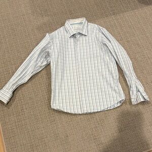 Robert Graham Blue and White Checkered Shirt